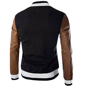 Stylish Men Wool <b>Leather</b> Varsity <b>Jacket</b> Letterman Baseball Bomber College <b>Jacket</b> Custom Logo Premium <b>Winter</b> Streetwear Fashion - Product Image 3