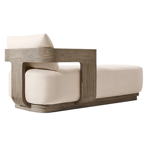 Chaise longue de jardin en teck massif de style moderne et contemporain, chaise longue d'extérieur, chaise longue de piscine, lit de soleil de luxe, mobilier de jardin - Product Image 6