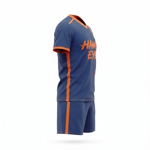 Maillot de football personnalisé en polyester, impression numérique, uniforme d'équipe de football, vêtements de sport en gros - Product Image 4