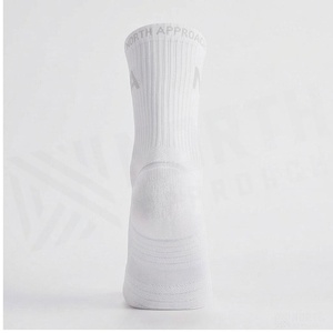 Crew <b>Socks</b> Geometric Pattern Blue Breathable Running <b>Socks</b> for Adults Spring Season - Product Image 2
