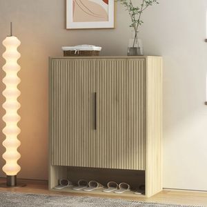 Mobiletto Moderno in Legno per Scarpe con Ripiani Regolabili, Organizzatore per Ingresso, Corridoio e Soggiorno - Product Image 4
