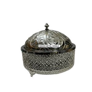 Elegant Chaffingเสิร์ฟจานสแตนเลสบุฟเฟ่ต์กลมChaffingจานCaterเครื่องอุ่นอาหารจานพร้อมฝาปิดด้านบน - Product Image 1