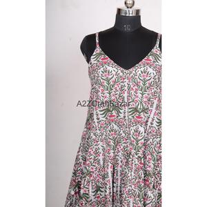 ชุดเดรสผ้าฝ้ายถักลายดอกพิมพ์ดิจิทัล คอวี ทรงโบฮีเมียน โมเดิร์น วินเทจ สไตล์ลำลอง สำหรับฤดูร้อน เป็นมิตรต่อสิ่งแวดล้อม ระบายอากาศได้ดี สำหรับผู้หญิง - Product Image 3