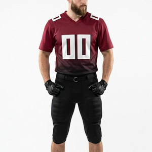 Custom American Football Uniform Set Jersey with <b>Padded</b> Pants Breathable Mesh Training Kit Team Wear OEM ODM - Product Image 1