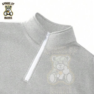 Sudadera Personalizada Premium con Cierre de Cremallera, Estilo Urbano para Hombre, Mezcla de Poliéster/Algodón, Corte Regular, Cuello Camisero, Marca Privada OEM - Product Image 3