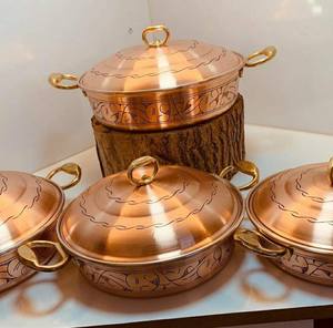 Olla de Acero Inoxidable Clásica Premium, Duradera, con Interior Antiadherente |   Para servir comidas indias - Product Image 1