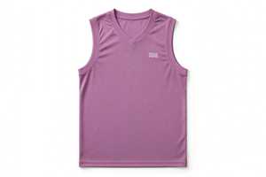 Conjunto de Uniforme de Baloncesto para Hombre, Color Morado Claro, Transpirable, de Poliéster, Jersey sin Mangas y Pantalones Cortos con Paneles de Malla, Impresión de Logotipo Personalizado - Product Image 4