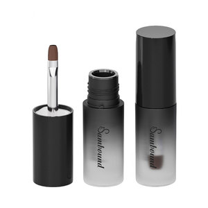Manufacturer Custom PETG Empty Bottles With Plastic Body Aluminum Handle <b>Nylon</b> Bristles For Eye Makeup Eyeshadow Eyebrow Powder - Product Image 6