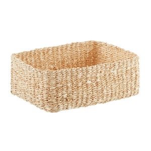 Ensemble de 2 paniers en jonc de mer beige, faits à la main, paniers de rangement, vente en gros, écologiques, fabriqués au Vietnam - Product Image 3