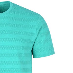 T-shirts pour hommes à rayures, logo personnalisé OEM, nouveau style tendance, style streetwear, grande taille, coton, manches courtes - Product Image 2