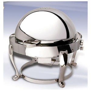 Plat de service en acier inoxydable de haute qualité avec couvercle à fermeture lente et brûleur à gaz pour buffet, idéal pour les mariages et la restauration événementielle - Product Image 2