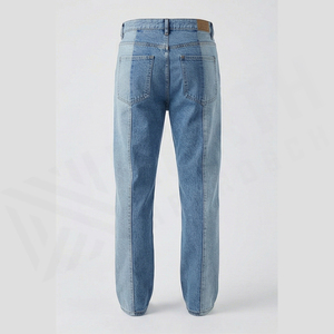 Pantalones Cargo Vaqueros Holgados Vintage Personalizados para Hombre CLOVIX SPORTS, Estilo Y2K, Lavado Ácido, Desgastados, Azules, Ecológicos, Cintura Alta - Product Image 2