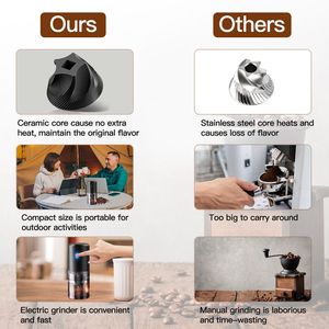 Molinillo de Café Eléctrico Inalámbrico Portátil con 5 Niveles de Grosor, Núcleo de Cerámica y Batería Recargable Extraíble - Product Image 5