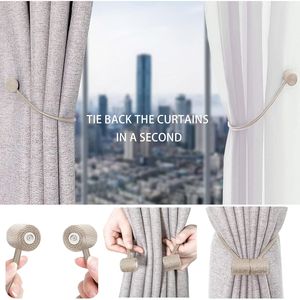 Set di 2 Fermatende Magnetici Moderni per Casa, Cucina e Ufficio, Grandi Magneti Decorativi per Tende - Product Image 3