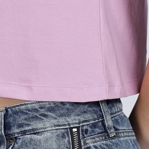 Vente en gros de hauts courts rafraîchissants en soie glacée pour femmes, personnalisables, vierges, respirants, décontractés d'été, et de t-shirts à manches courtes pour femmes OEM - Fournisseur - Product Image 6