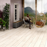 Carreaux de porcelaine imitation bois colorés 20x120cm, finition rustique brillante, résistants aux acides, antidérapants, pour revêtements de sol intérieurs design
