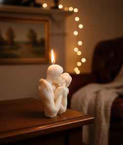 Bougie Torse de Couple S'embrassant, Bougie Couple Humain en Position de Câlin, Bougie Intime Longue Durée pour Couples, Fabriquée en Inde - Product Image 6