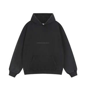 Fabricant de sweats à capuche vente en gros de sweats à capuche surdimensionnés personnalisés 400 Gsm sweats à capuche délavés à la cire vintage - Product Image 4