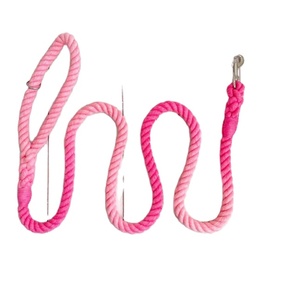 Pastel <b>Dog</b> Rope <b>Leash</b> Pet Supplies Accessory Customized Colored Cotton Rope Handmade <b>Dog</b> <b>Leash</b> Pet <b>Leash</b> Set - Product Image 1