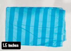 Tela ligera y transpirable 100% algodón con estampado de rayas de 1 pulgada para camisas y vestidos de verano para niñas - Product Image 2