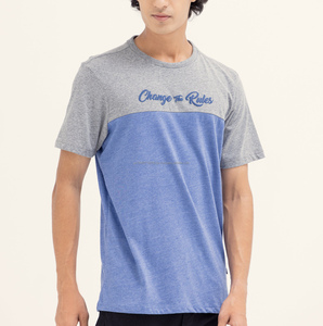 เสื้อยืดคอกลมผ้าฝ้ายแขนสั้นสำหรับผู้ชายเสื้อลำลองคุณภาพสูงผลิตจากปากีสถาน - Product Image 1