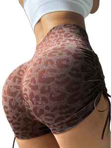 Women Nylon Yoga Cycling Shorts High Elasticity Bare Feel Tight Summer Biker Shorts Non See Through Workout Sports <b>Pants</b> - Product Image 3