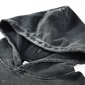 Venta Directa de Fábrica, Precio al por Mayor, Sudaderas Básicas para Hombre con Lavado Ácido, Diseño de Logotipo Personalizado, Sudaderas con Lavado Ácido para Hombre - Product Image 3