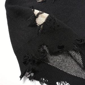 Suéter Personalizado para Hombre, Estilo Desgastado, Nuevo Diseño Y2K, Ropa Urbana, Sudadera con Estampado Gráfico, Corte Holgado - Product Image 4