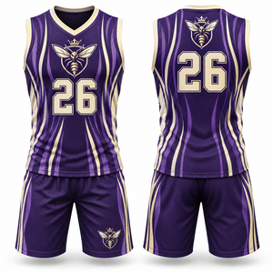 Ensemble Maillot et Short de Basketball Personnalisé – Entretien Facile, Taille Élastique, Panneaux Latéraux – Idéal Entraînement, École, Matchs – Exportateur - Product Image 5