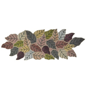 Set de table coloré motif feuille pour la décoration de table de salle à manger, restaurant, bar, mariage, avec plusieurs perles - Product Image 1