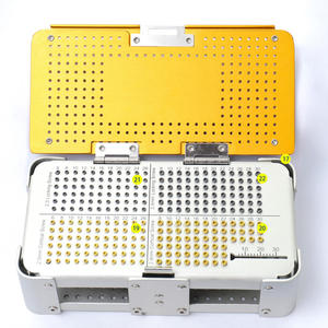ชุดเครื่องมือ TPLO 2.0/2.4 2.7/3.5 รุ่น DC-PK-0055 สำหรับสัตว์เลี้ยง แผ่นล็อคแบบบีบอัดสำหรับการผ่าตัดกระดูกสัตว์ ทำจากเหล็กกล้าไร้สนิม - Product Image 1