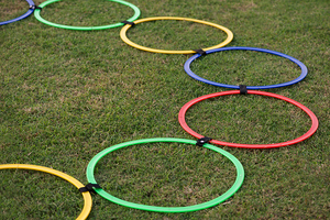 Escalera de Agilidad Portátil, Aros de Entrenamiento de Equilibrio, Set de Práctica de Coordinación para Juego en Interiores y Exteriores - Product Image 4