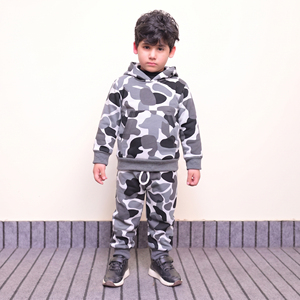 Ensemble de vêtements pour bébé garçon, sweat-shirt camouflage en coton, pantalon, tenue pour enfant, automne hiver, survêtement chaud 2 pièces - Product Image 1