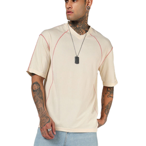 Men's V-Neck Mesh T-Shirts Short Sleeve Breathable 100% <b>Polyester</b> Sportwear Summer Athletic Wear Apparel Regular Fit <b>tshirts</b> - Product Image 1