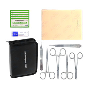 <b>Sutures</b> Demonstration and Educational Use Only Design Complete <b>Suture</b> Training <b>Kit</b> <b>Suture</b> Pad Surgery Students Medic Instrument - Product Image 1