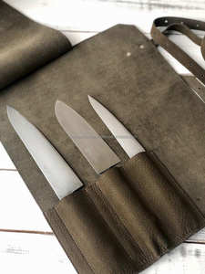 Sac à couteaux de chef en cuir de luxe avec logo personnalisé et protection anti-odeur pour les fournitures de restaurant LSKR-0013 - Product Image 4