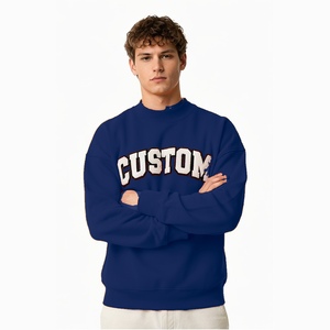 Sweat-shirt à col montant pour homme, broderie 3D personnalisée, molleton de coton, vêtements décontractés de qualité supérieure, fabricant OEM - Product Image 2