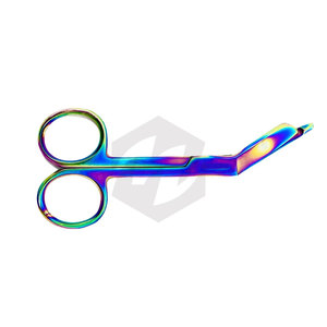 Lister Bandage Scissors Premium Medical Grade Stainless Steel Shears Multi Colored Rainbow <b>Titanium</b> Finish Medic Instruments - Product Image 2