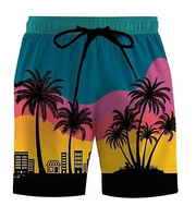 Shorts de bain décontractés écologiques de haute qualité, vente en gros, logo personnalisé, impression par sublimation, séchage rapide