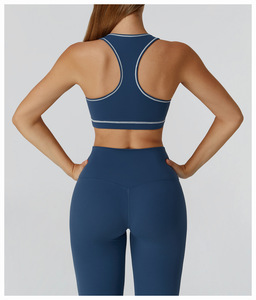 Women Medium Support Sports <b>Bra</b> Soft Fitness Workout Top Running Yoga Gym Training Activewear Clothing - Product Image 3