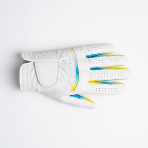 Premium Cabretta Leather Golf <b>Glove</b> Left Hand Unisex Soft Grip Breathable Comfort Fit Modern Contrast Pattern OEM ODM - Product Image 2