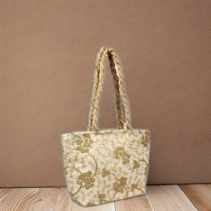 Sacs à main durables de luxe pour femmes Meilleure qualité Fermeture à glissière Style seau Deux poignées Doublure en satin pour cadeaux de mariage - Product Image 1