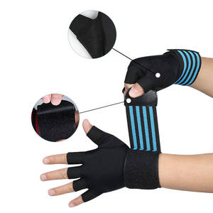 Custom Weightlifting Fitness Workout Half Finger Sports <b>Gloves</b> Breathable Anti Slip Cycling Gym Training Hand Support <b>Mittens</b> - Product Image 4