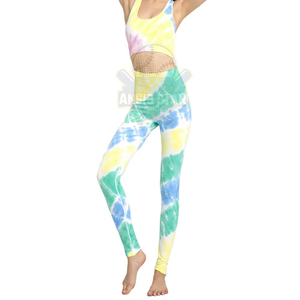 Conjunto Deportivo de 2 Piezas para Mujer, Yoga, Sin Costuras, Spandex/Nailon, Antibacteriano, Cintura Elástica, Sin Mangas, Largo hasta la Rodilla, Secado Rápido, Transpirable - Product Image 5