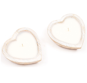 Wood <b>Candle</b> Dough Bowl <b>Candle</b> Making Wedding Dough Bowl Heart Shape With Three <b>Wicks</b> <b>Candle</b> Bowl Home Decoration - Product Image 5