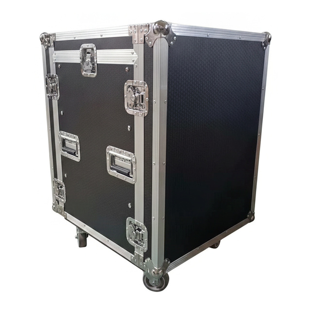 12U 19 Inch Audio Rack Flight Case with Removable Lid and Casters for AV Equipment Transport OEM ODM