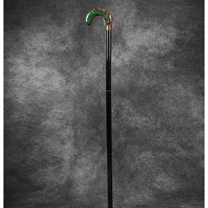 Elegante Bastón de Madera Verde y Marrón para Personas Mayores, Bastón de Madera Hecho a Mano para Senderismo - Product Image 4
