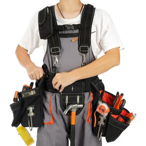 Cintura Porta Attrezzi da Uomo in Nylon 1250D con 34 Tasche e Bretelle, Taglia Regolabile 29-54 Pollici - Product Image 1