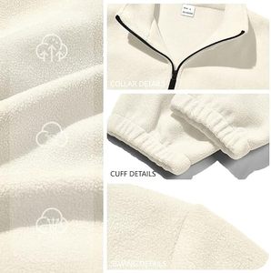 Men's Full Zip <b>Fleece</b> Jacket Stand Collar Polar Outerwear Lightweight Warm Casual Winter Coat - Product Image 5