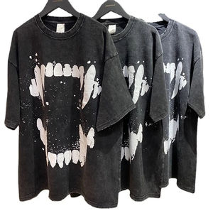 T-shirts décontractés unis, très demandés, personnalisables, nouvelle collection, effet délavé à l'acide - Product Image 3